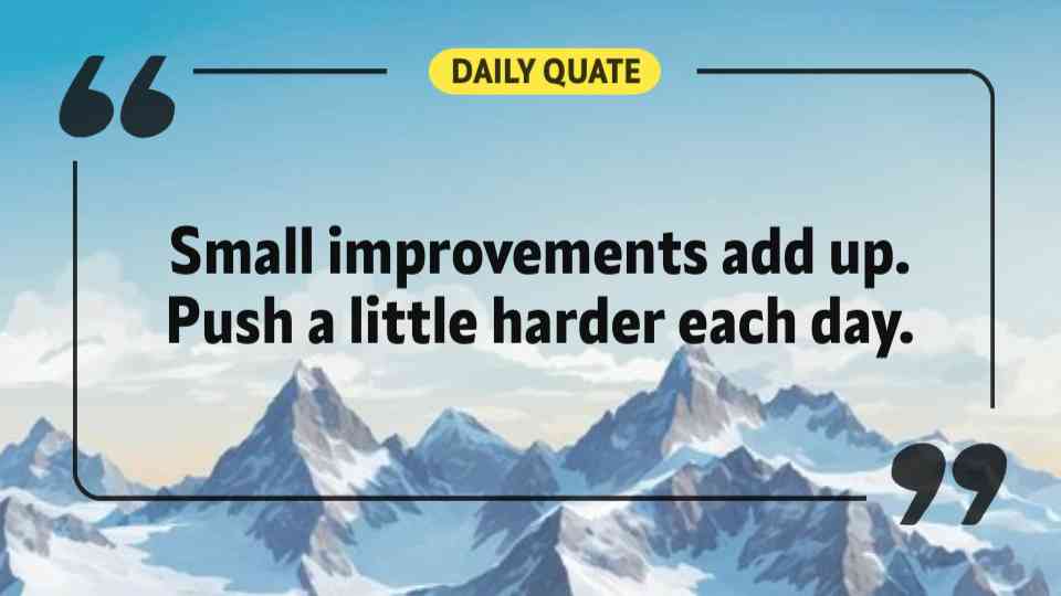 Push for Progress Inspirational Quote