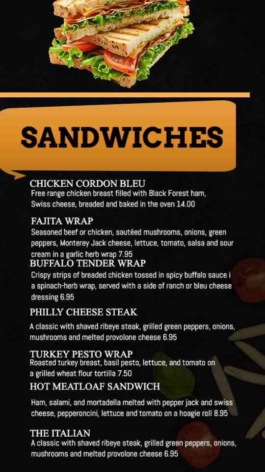 Gourmet Deli Menu Template