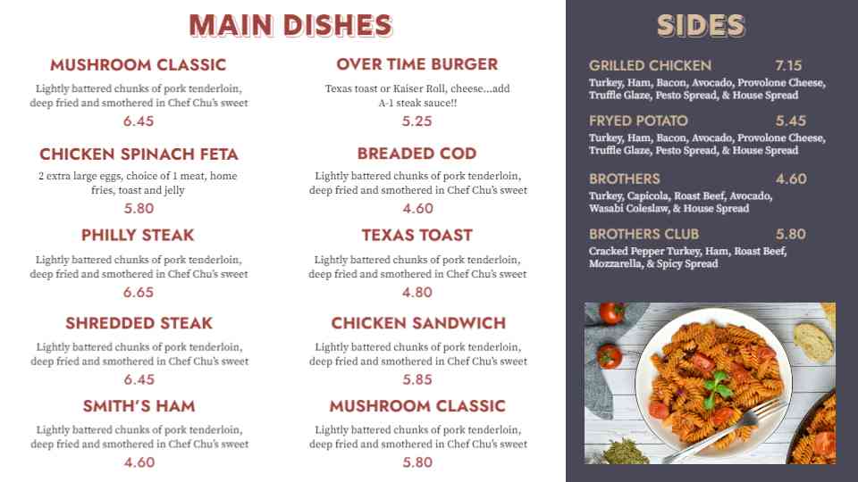 Savory Breakfast & Gourmet Sides