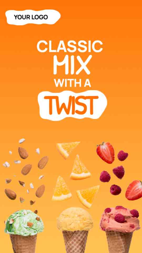 Fresh & Fun Ice Cream Mix Menu