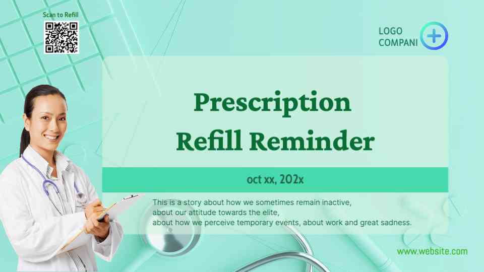 Healthcare Prescription Reminder Template