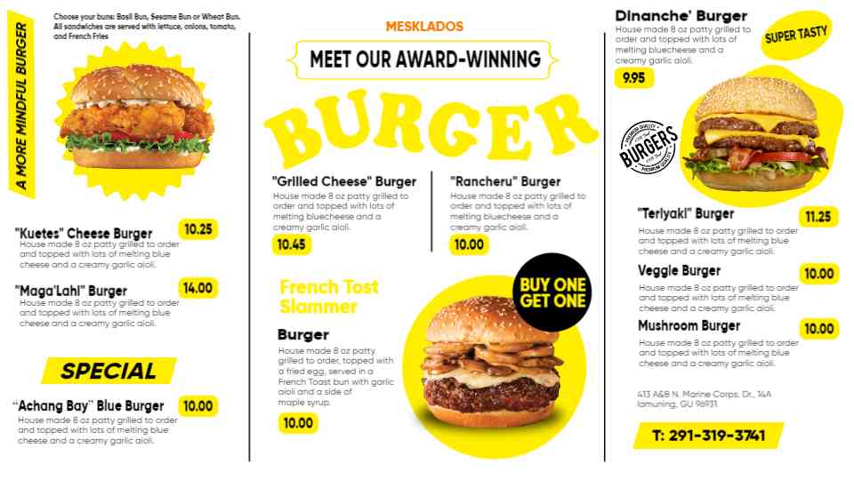 Award-Winning Burger Creations