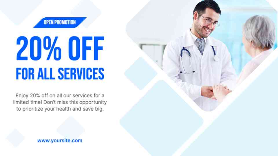 Healthcare Services Discount Promotion Template