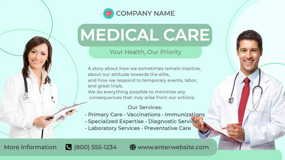 Comprehensive Medical Services Promotion Template