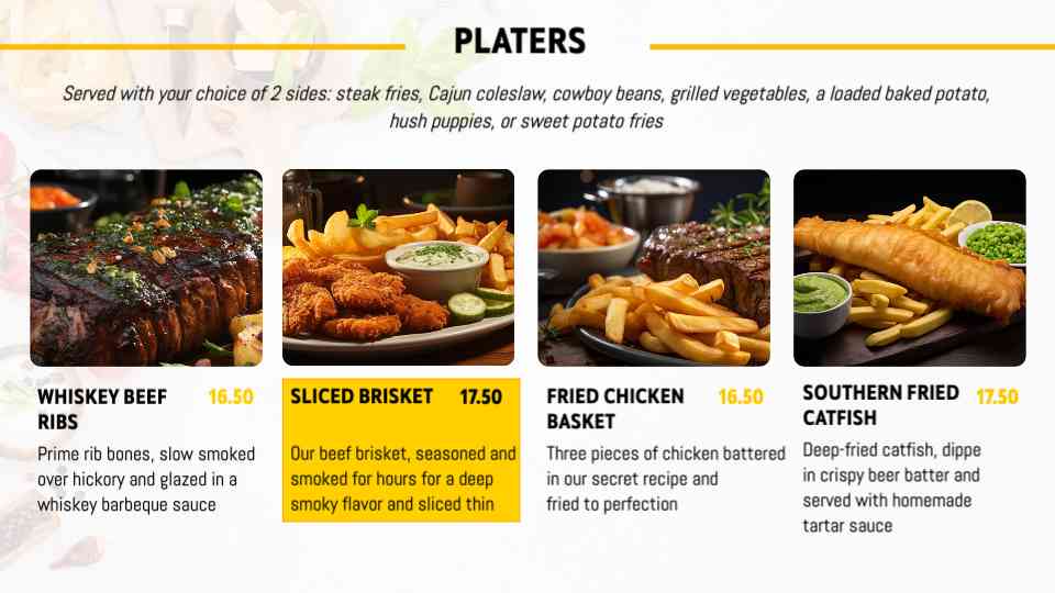 Rustic Grillhouse Menu Template
