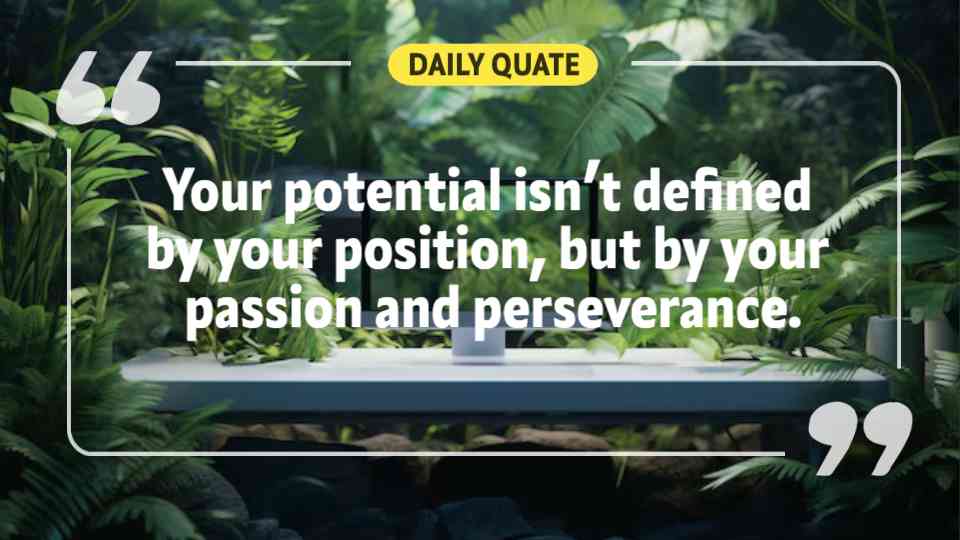 Passion and Perseverance Quote Template