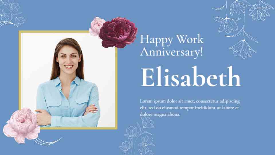Work Anniversary Celebration Display