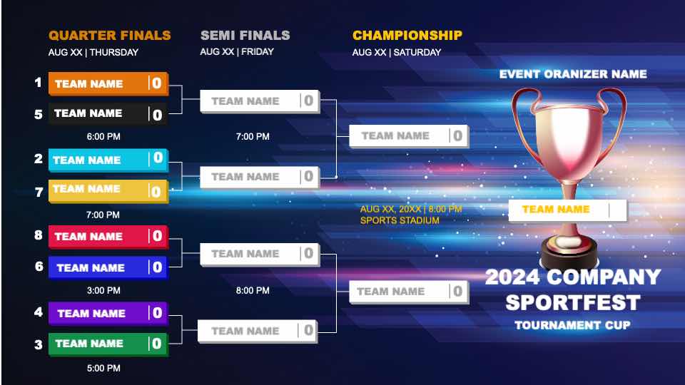 Corporate Sports Tournament Bracket