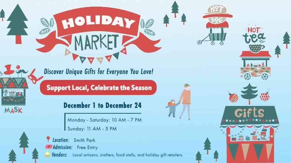 Editable Holiday Market Event Flyer
