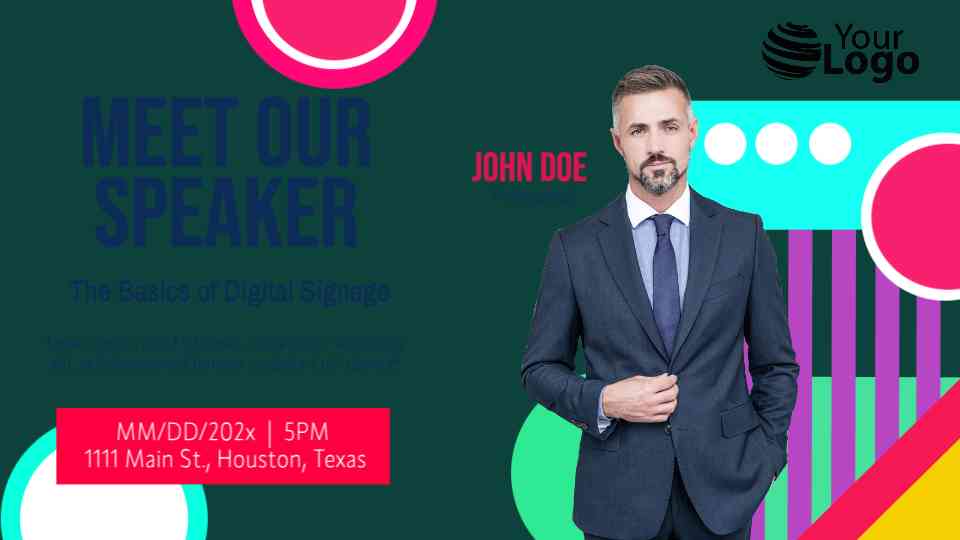 Event Speaker Announcement Template
