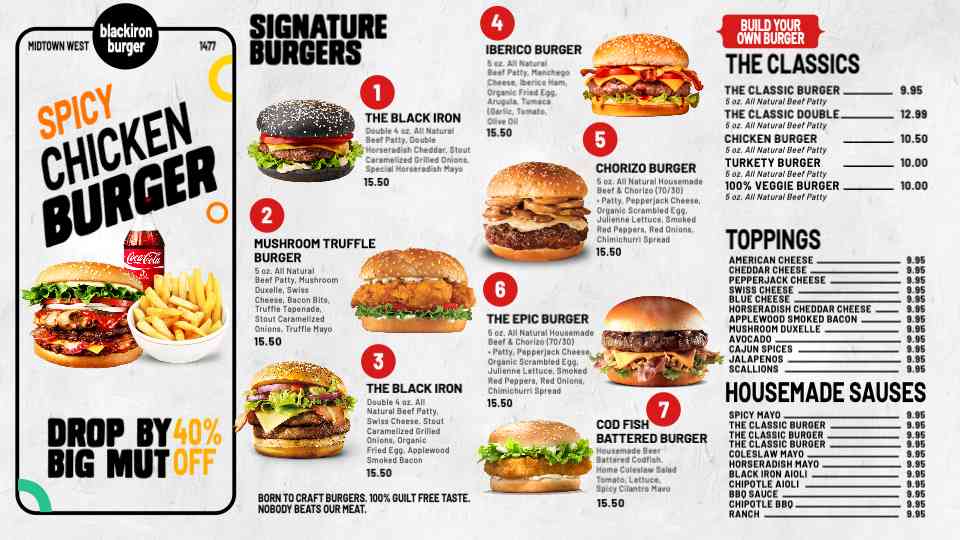 Signature Flame-Grilled Burger