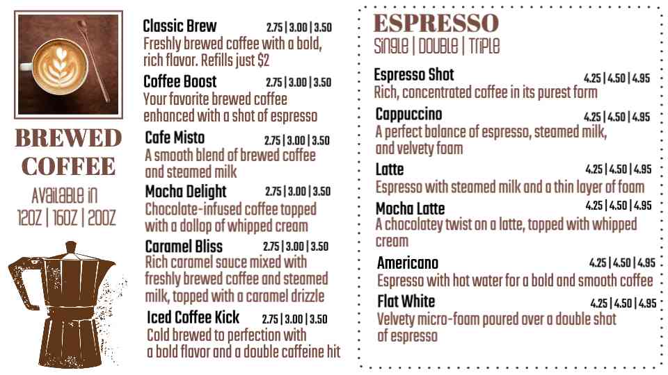 Specialty Coffee Promo Display