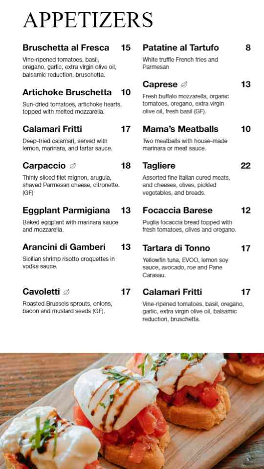 Gourmet Appetizer Selections