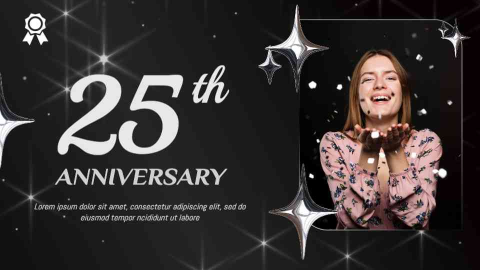 Silver Milestone Celebration Templatel