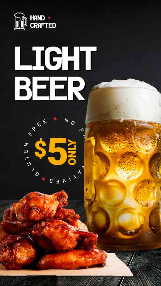Craft Beer & Bar Bites Menu