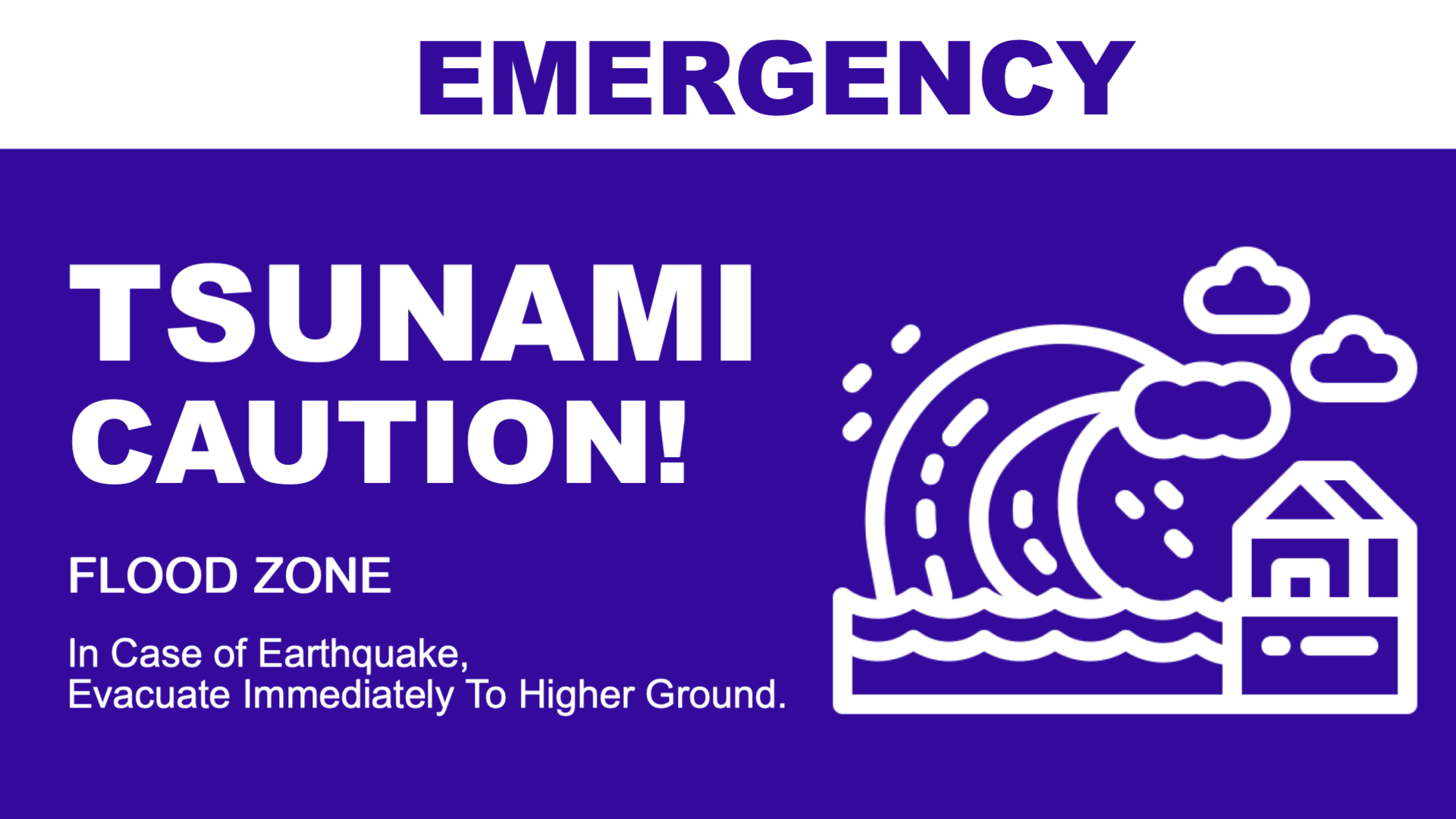 Tsunami Hazard Warning Display