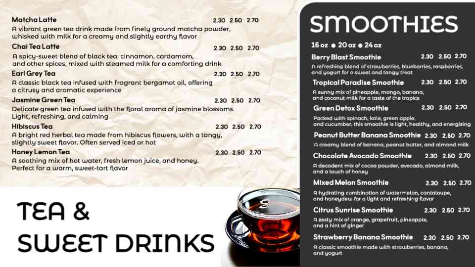 Tea & Smoothie Delights