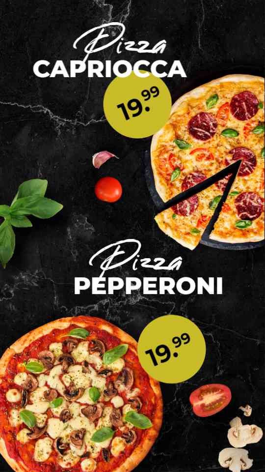 Classic Pepperoni Pizza Display
