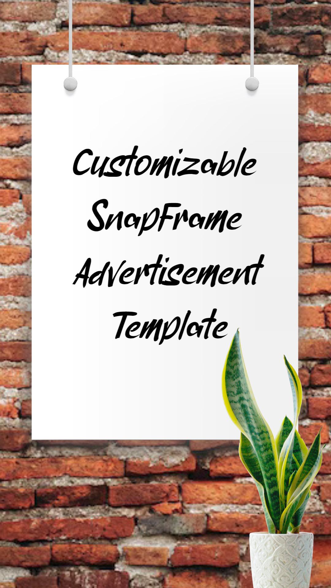 Custom SnapFrame Promotional Poster