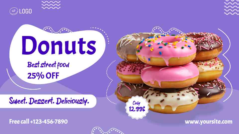 Donut Delight Promotional Poster