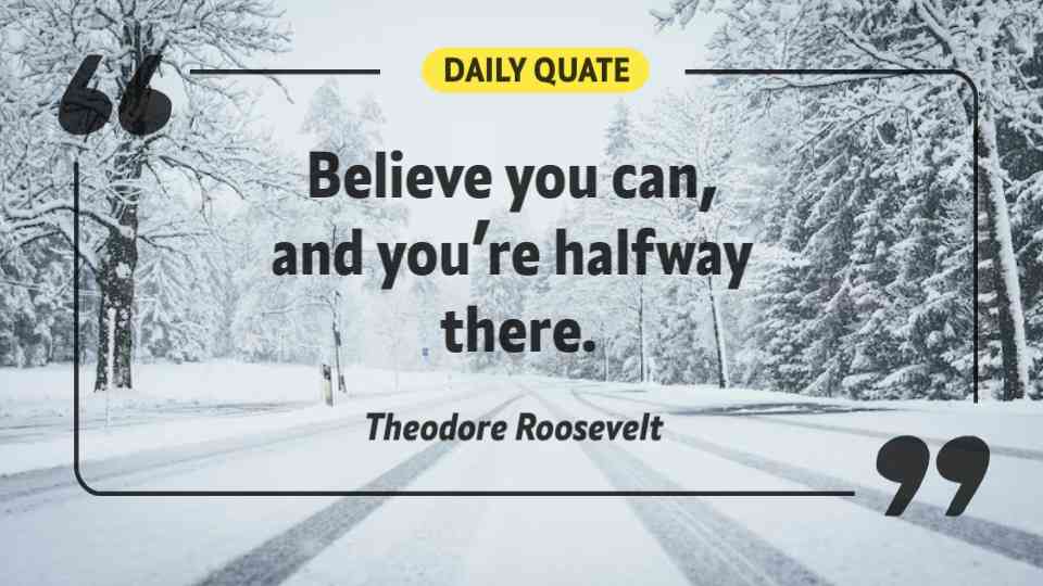 Believe and Achieve Motivational Quote Template