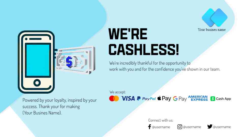 Cashless Payment Confirmation Template