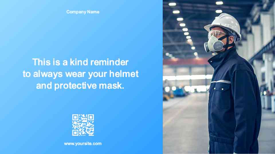 Personal Protective Equipment (PPE) Reminder Display