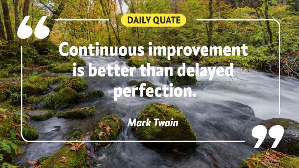 Continuous Improvement Quote Template