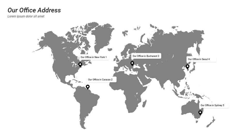 Global Office Locations Map