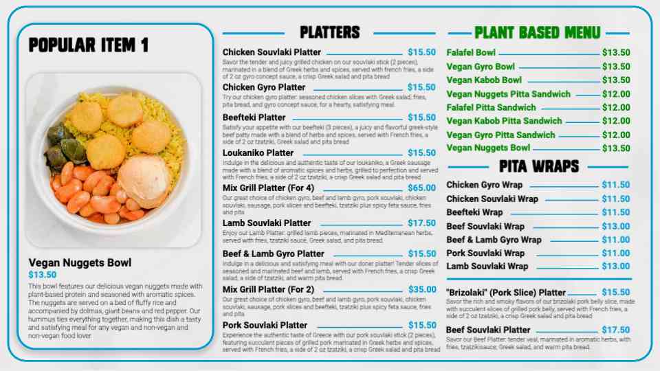 Nourishing Bowls & Fresh Platters