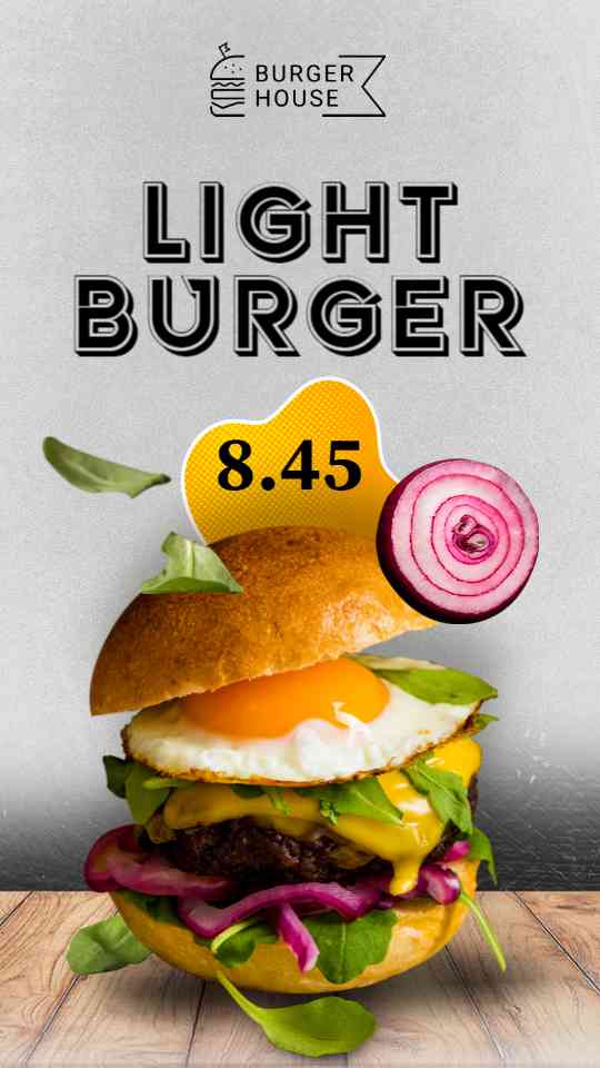 Signature Light Burger Display