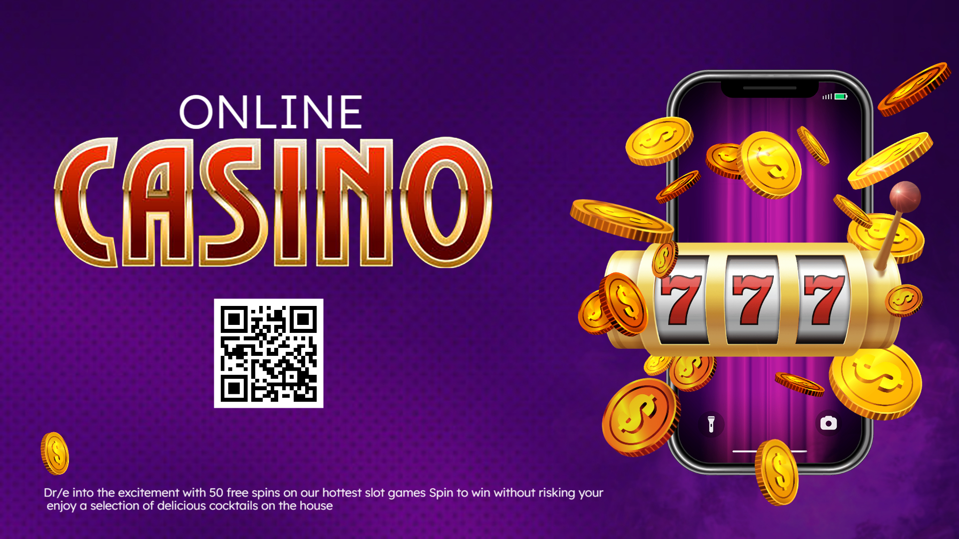 High-Stakes Casino Event Flyer Template for Gaming Nights (Copy)