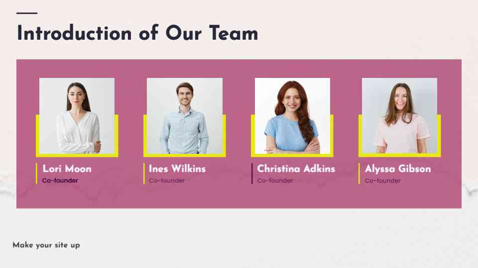 Founders and Team Introduction Display | AIScreen