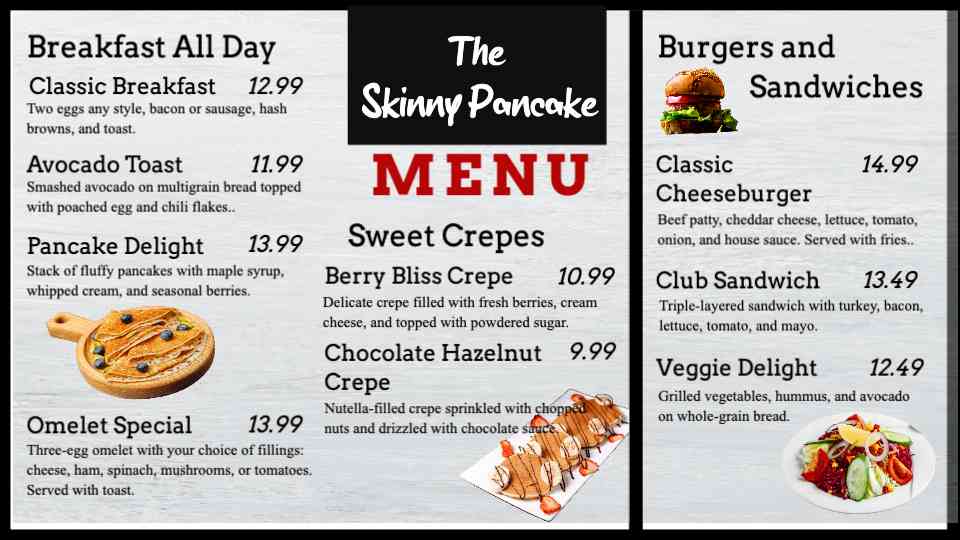 Gourmet Pancakes & Brunch Delights