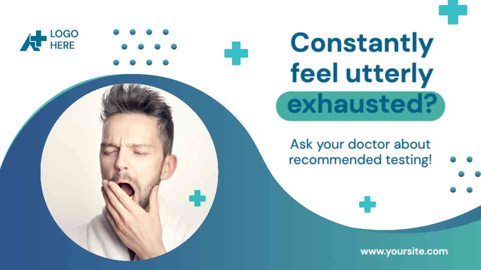 Exhaustion Symptoms and Health Screening Banner Template