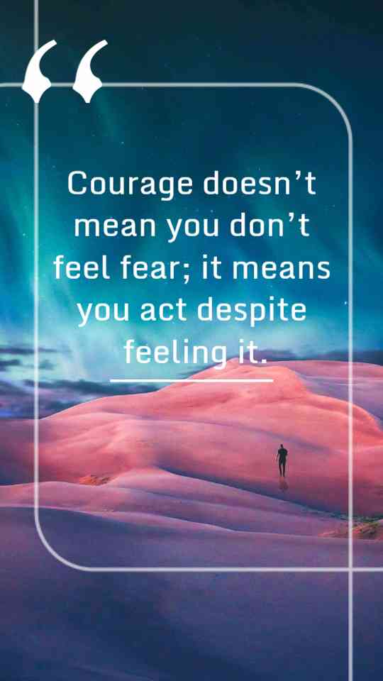Courage and Resilience Quote Template