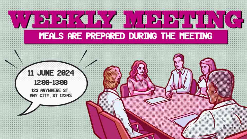Engaging Weekly Meeting Announcement Template
