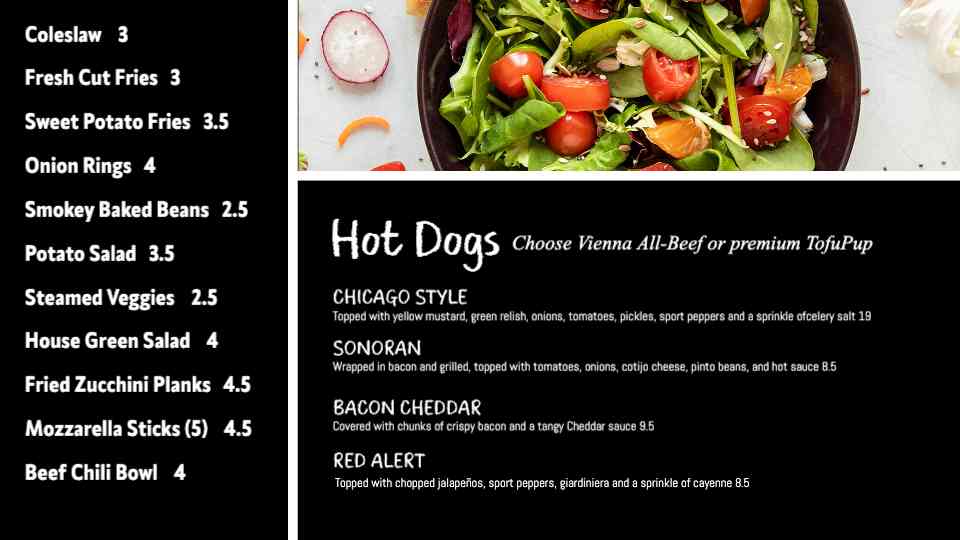Gourmet Fast Casual Menu Template