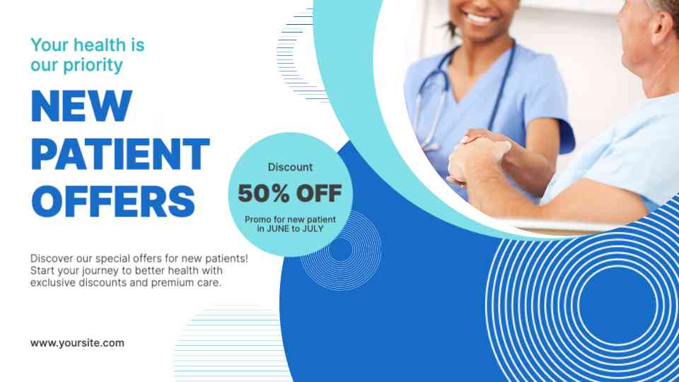 New Patient Welcome and Discount Offer Template