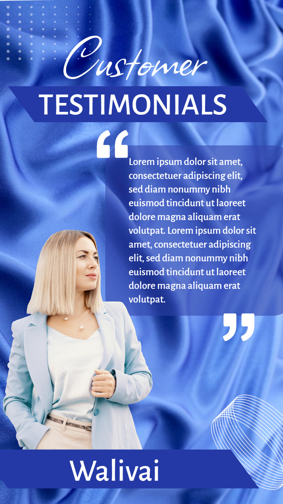 Customer Testimonial Quote Template