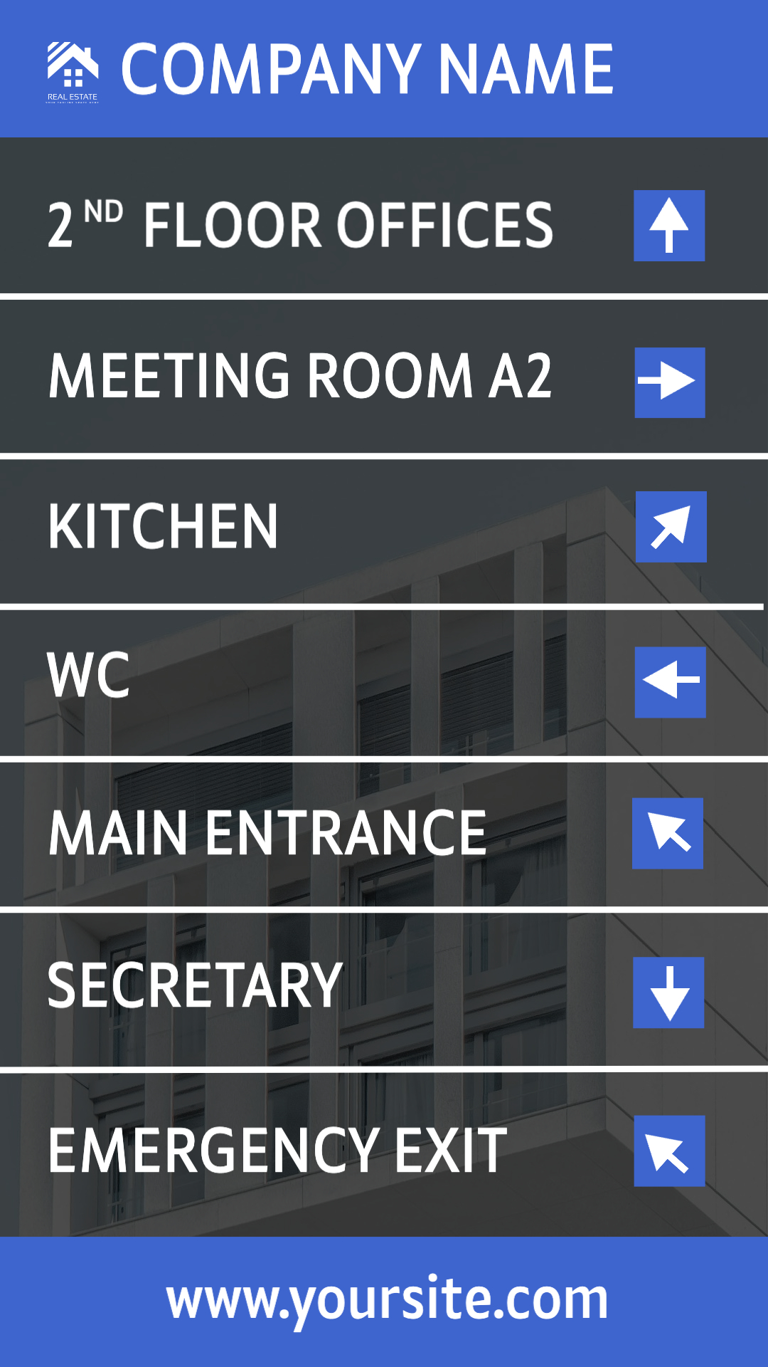 Corporate Office Directory Display