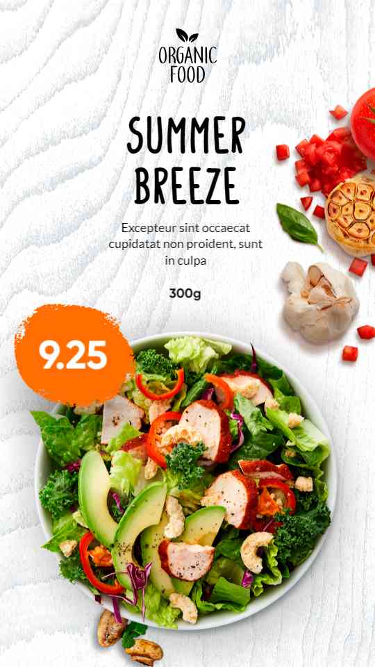 Fresh Organic Bowl Display
