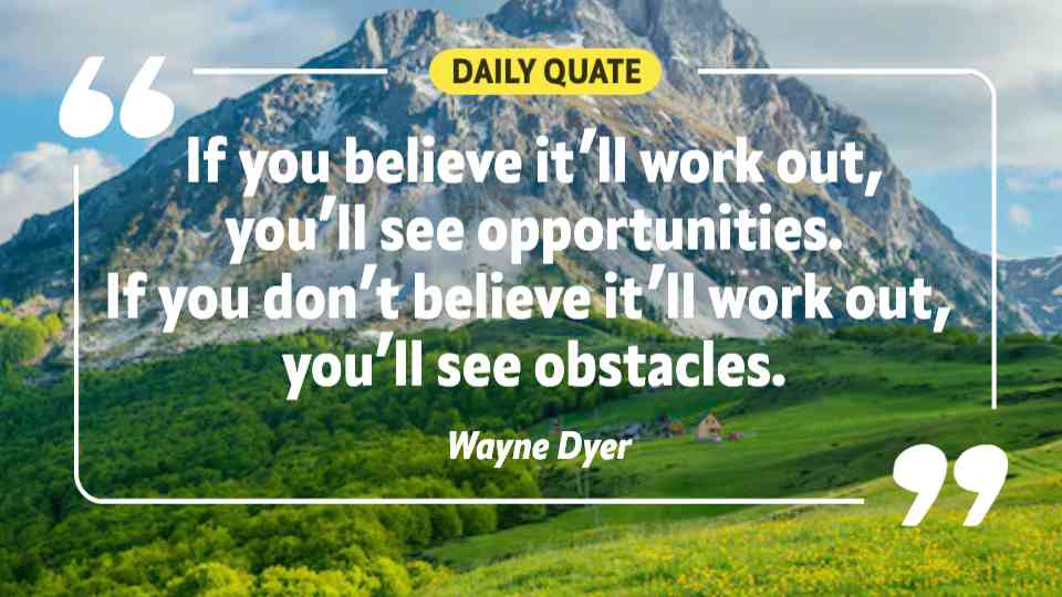 Opportunities vs Obstacles Quote Template