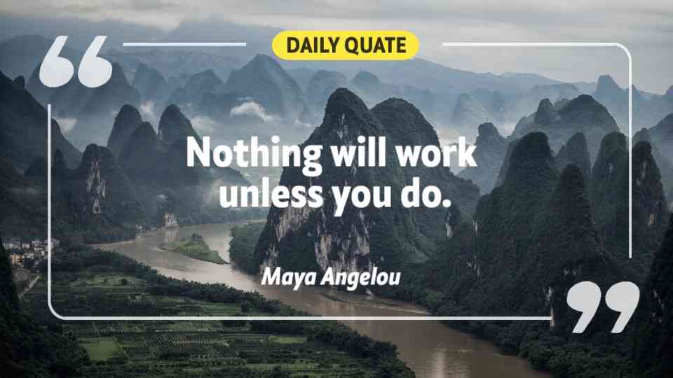 Action Creates Results Motivational Quote Template