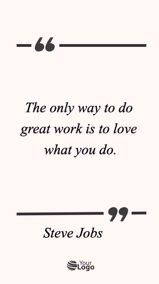 Passion for Excellence Quote Template