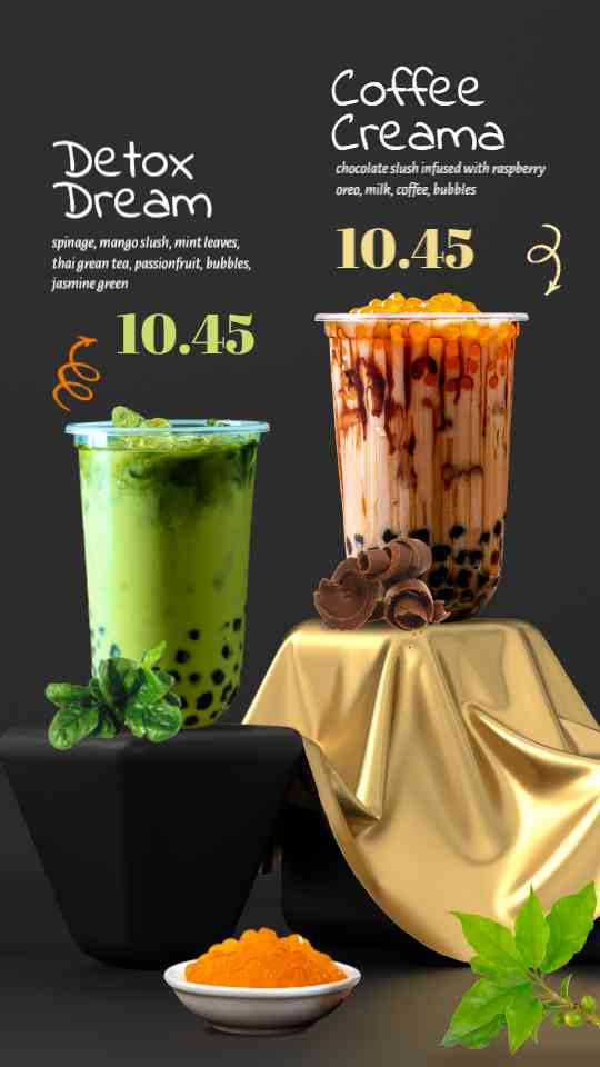 Luxury Boba & Milk Tea Showcase