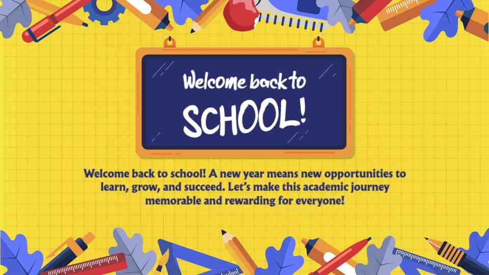 Back to School Welcome Event Template