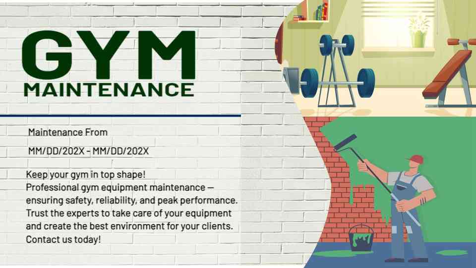 Gym Equipment Maintenance Planner
