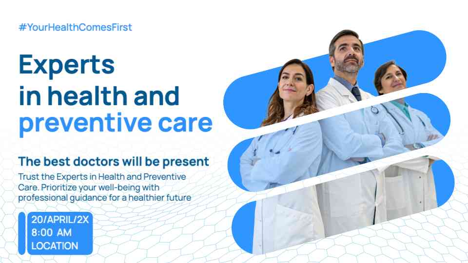 Expert Health and Preventive Care Event Promotion Template