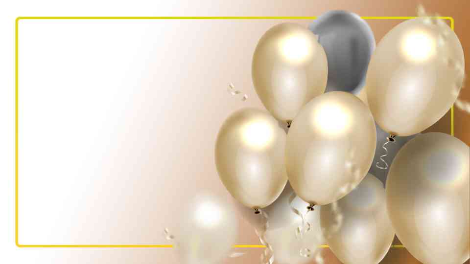 Festive Event Invitation Balloon Template